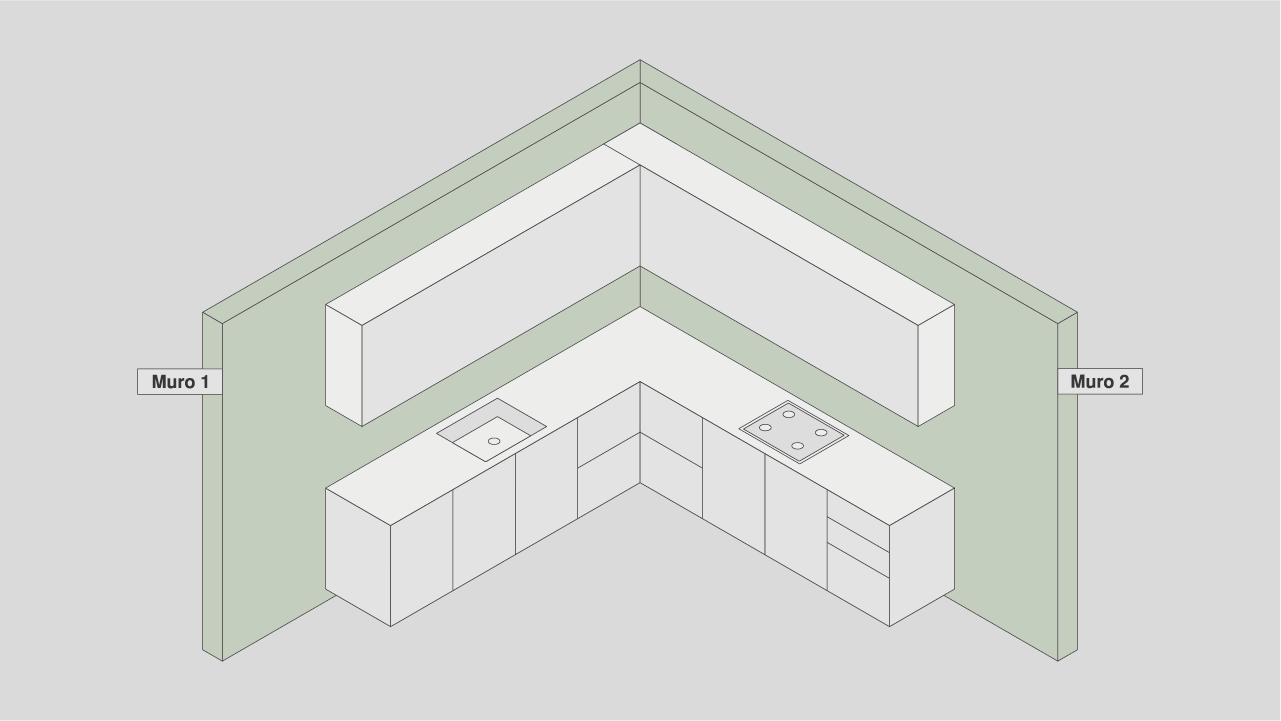 Instalación a 2 muros